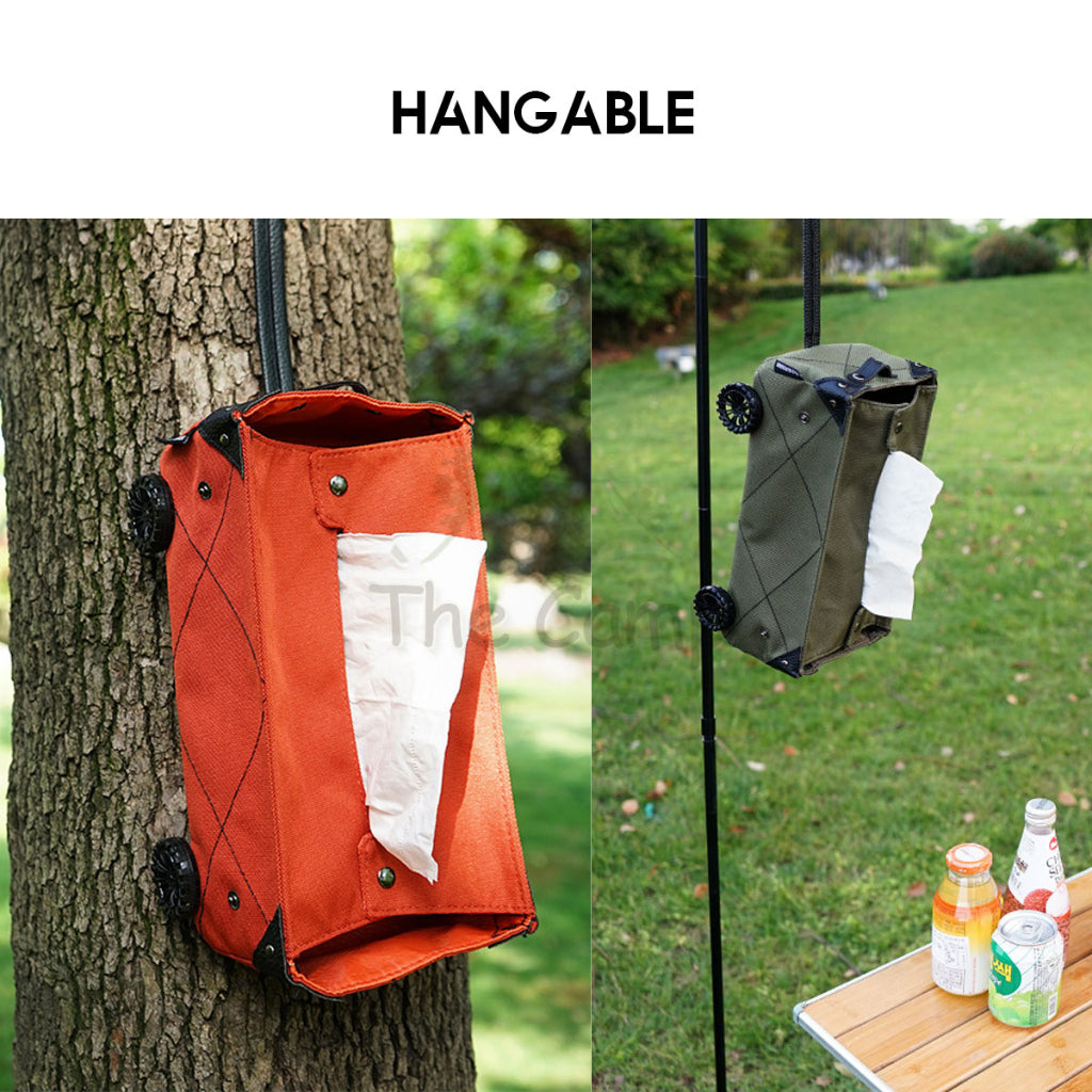 Wagon Style Storage Bag Tissue Box for Decorative Camping Outdoor Hanging Car Holder