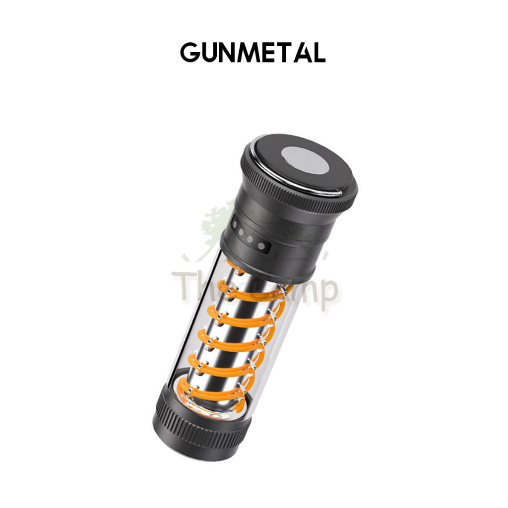 M20 Spiral Torch Light Camping Outdoor Dimming Hanging LED Lantern Atmosphere Lamp Hiking High Brightness Flashlights