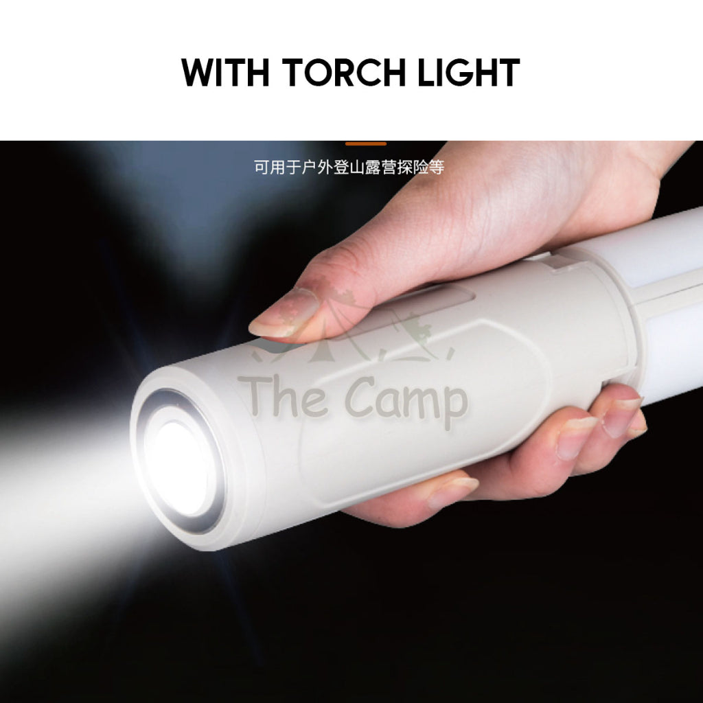 M26 Foldable Light with Torch Camping Outdoor Hanging LED Lantern Atmosphere Lamp Hiking High Brightness Flashlights
