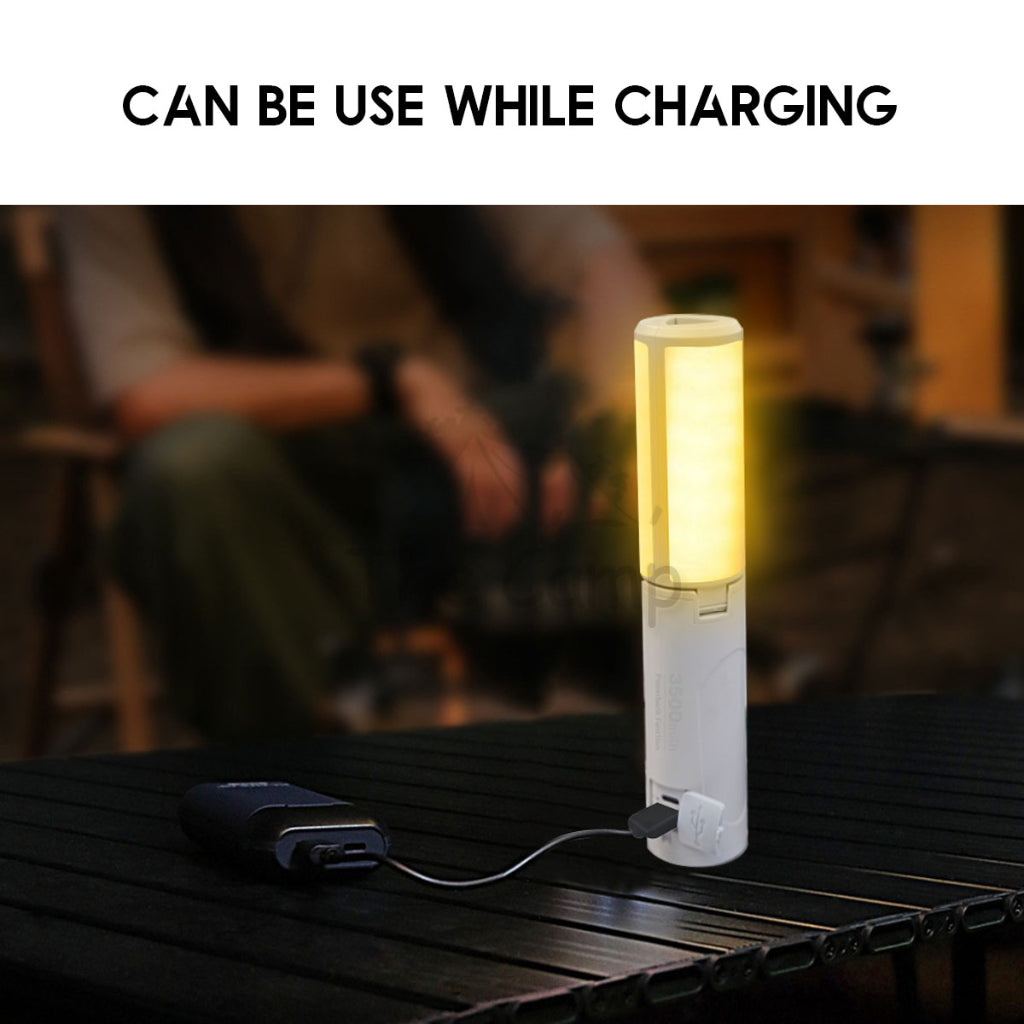 M26 Foldable Light with Torch Camping Outdoor Hanging LED Lantern Atmosphere Lamp Hiking High Brightness Flashlights