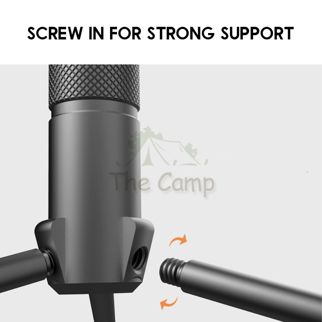 Aluminium Alloy Tripod for Lamp Light LED Outdoor Camping Compact Tactical Camera Lantern Lighthouse Blackdog Goal Zero