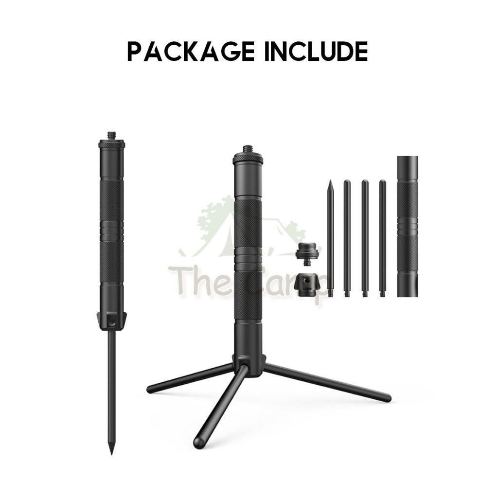 Aluminium Alloy Tripod for Lamp Light LED Outdoor Camping Compact Tactical Camera Lantern Lighthouse Blackdog Goal Zero