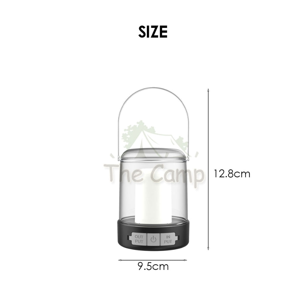 Flaming Atmosphere Light for Outdoor Camping Flame Type C Dimming Hanging LED Lantern Lamp Hiking Fishing Atmos