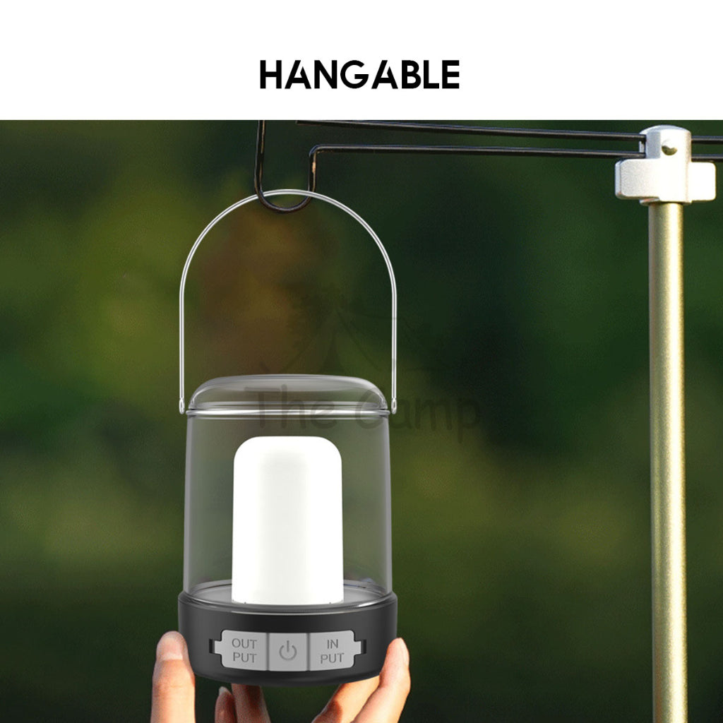 Flaming Atmosphere Light for Outdoor Camping Flame Type C Dimming Hanging LED Lantern Lamp Hiking Fishing Atmos