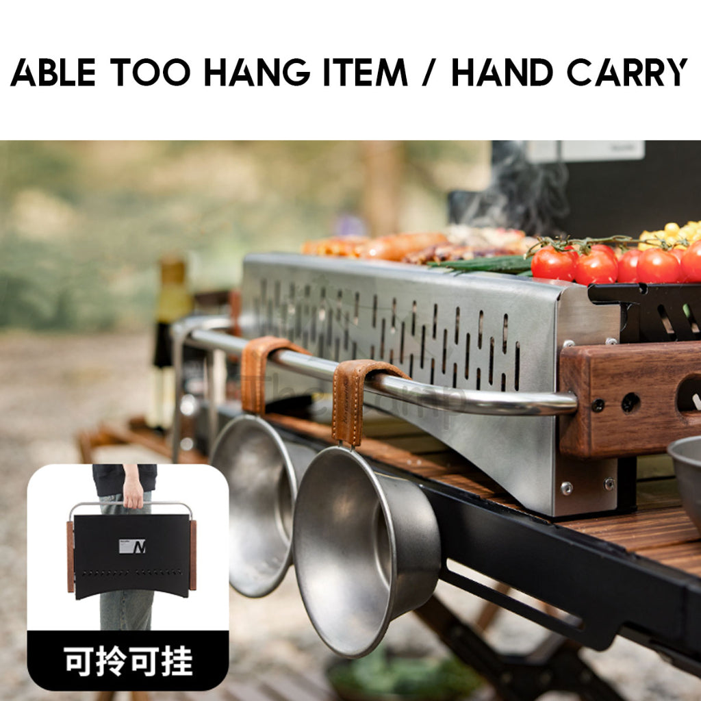 Naturehike BBQ Grill Portable Folding Enamel Coating Charcoal Grills Stove Barbecue Tabletop CNK2300CJ010