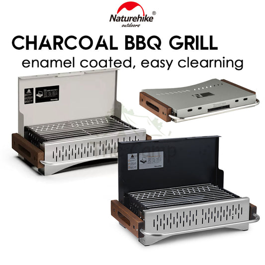 Naturehike BBQ Grill Portable Folding Enamel Coating Charcoal Grills Stove Barbecue Tabletop CNK2300CJ010