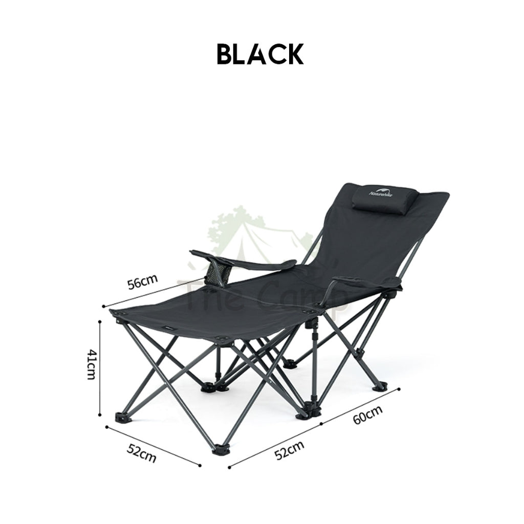 Naturehike Detachable 2 In 1 Lounge Chair T05J Recliner With Table Outdoor Camping Foot Rest Reclining CNK2350JJ011