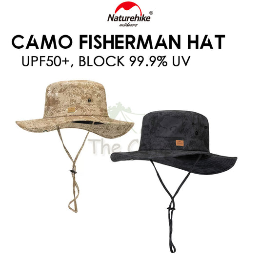 Naturehike Camo Fisherman Hat Unisex Men Women Camping Outdoors Folding Shawl Breathable Cap Hats FS532