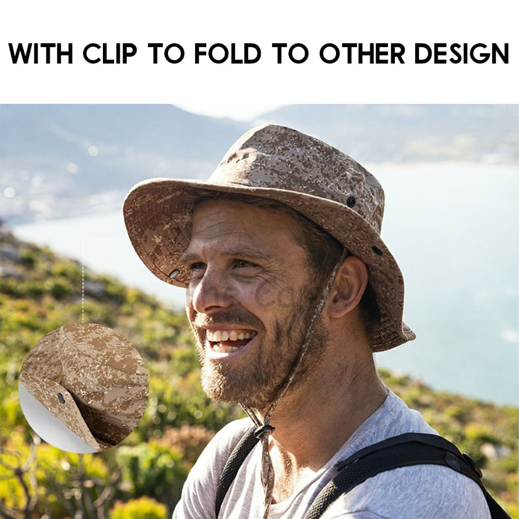 Naturehike Camo Fisherman Hat Unisex Men Women Camping Outdoors Folding Shawl Breathable Cap Hats FS532