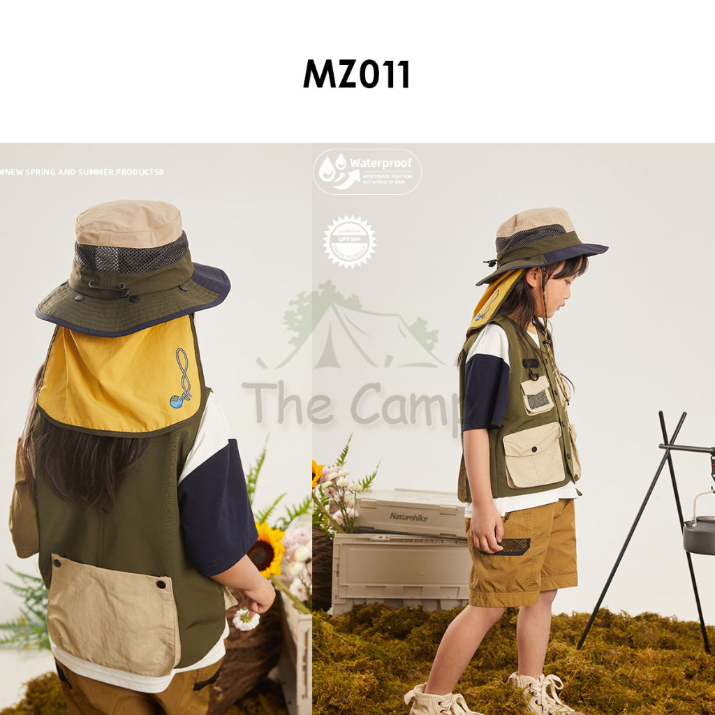 Naturehike Kid Fisherman Hat Boy Girl Children Child Camping Outdoors Neck Folding Breathable Cap Hats MZ003 MZ011 MZ012
