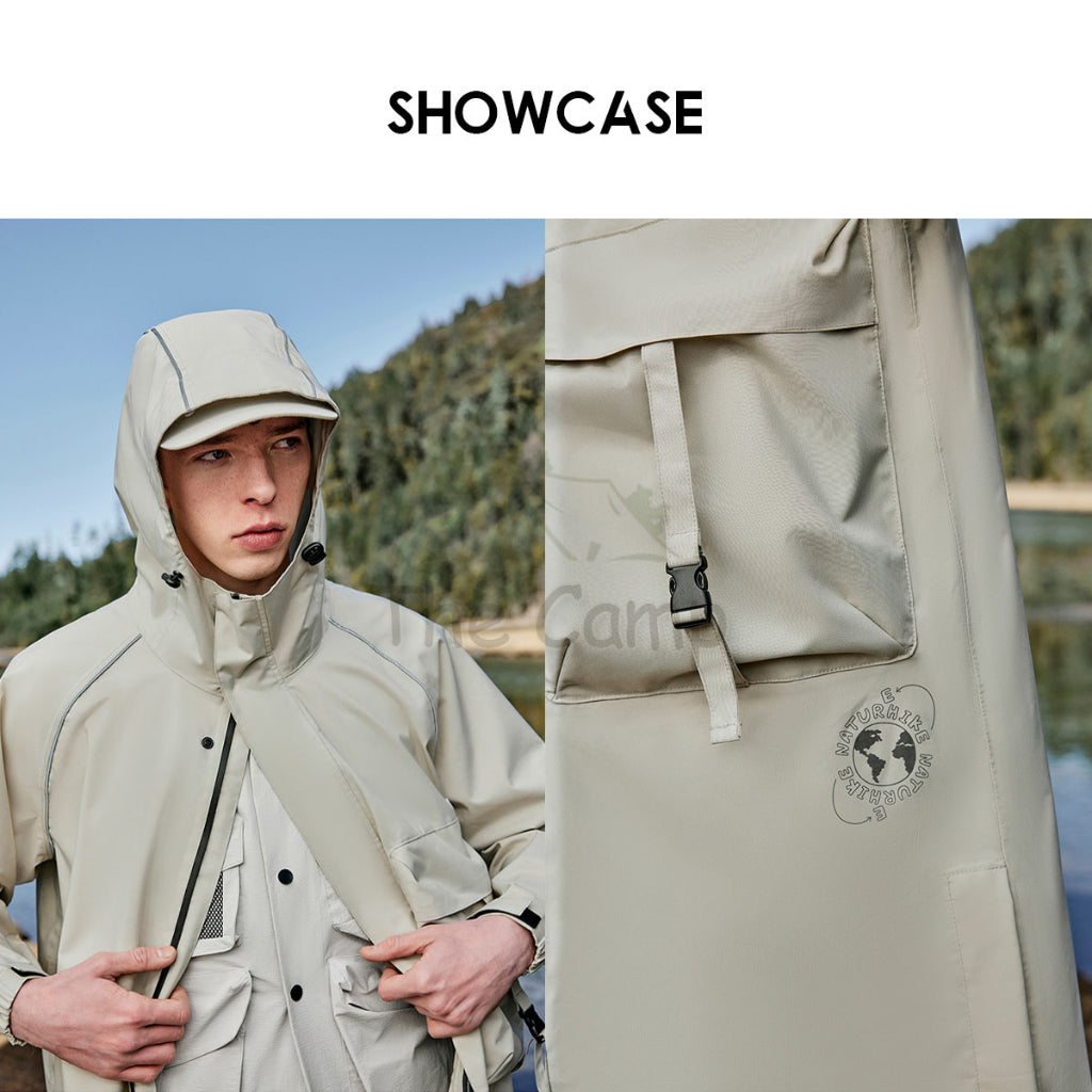 Naturehike Reflective Raincoat Outdoor Camping Rain Coat CNH23RG002