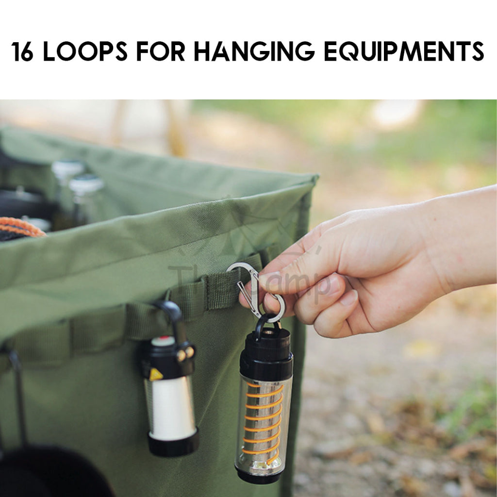 Foldable Standing Bag 64L Large Outdoor Camping Rubbish Garbage Rack Laundry Bags Black Folding Compact Size Garbage