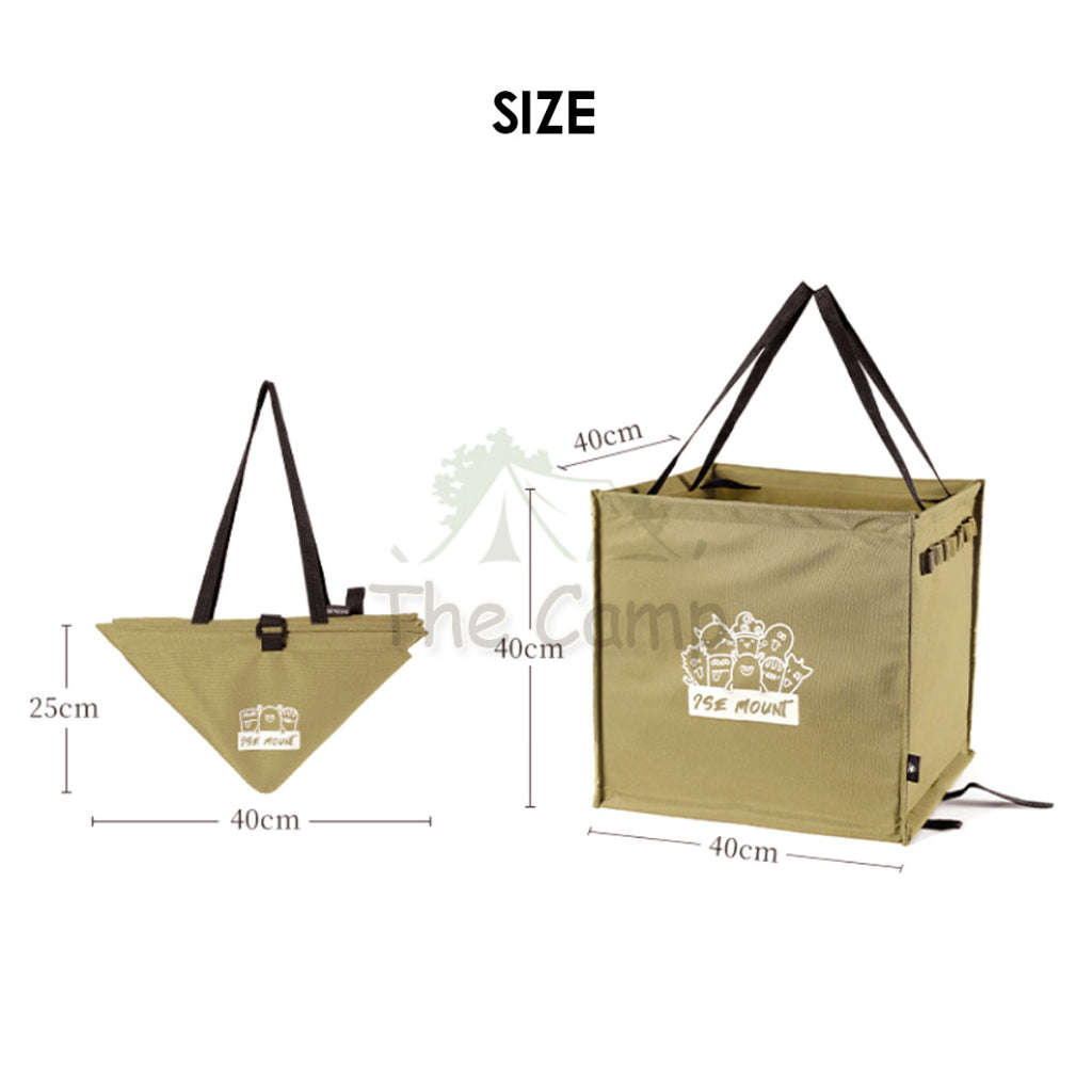 Foldable Standing Bag 64L Large Outdoor Camping Rubbish Garbage Rack Laundry Bags Black Folding Compact Size Garbage