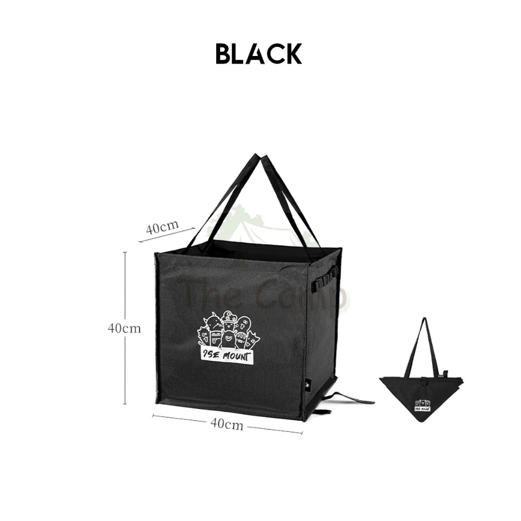 Foldable Standing Bag 64L Large Outdoor Camping Rubbish Garbage Rack Laundry Bags Black Folding Compact Size Garbage