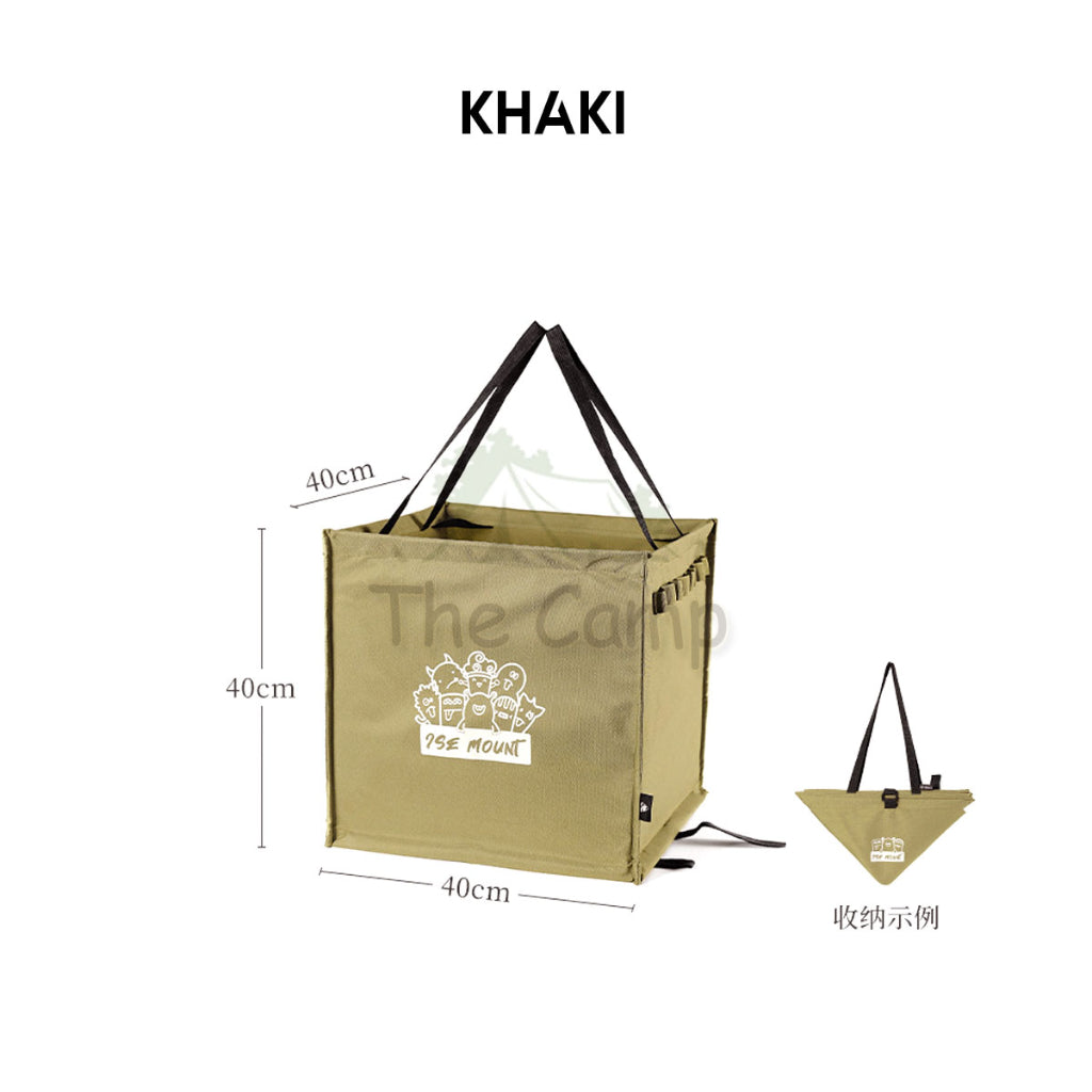 Foldable Standing Bag 64L Large Outdoor Camping Rubbish Garbage Rack Laundry Bags Black Folding Compact Size Garbage
