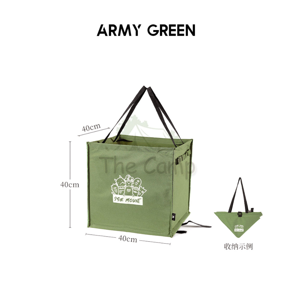 Foldable Standing Bag 64L Large Outdoor Camping Rubbish Garbage Rack Laundry Bags Black Folding Compact Size Garbage