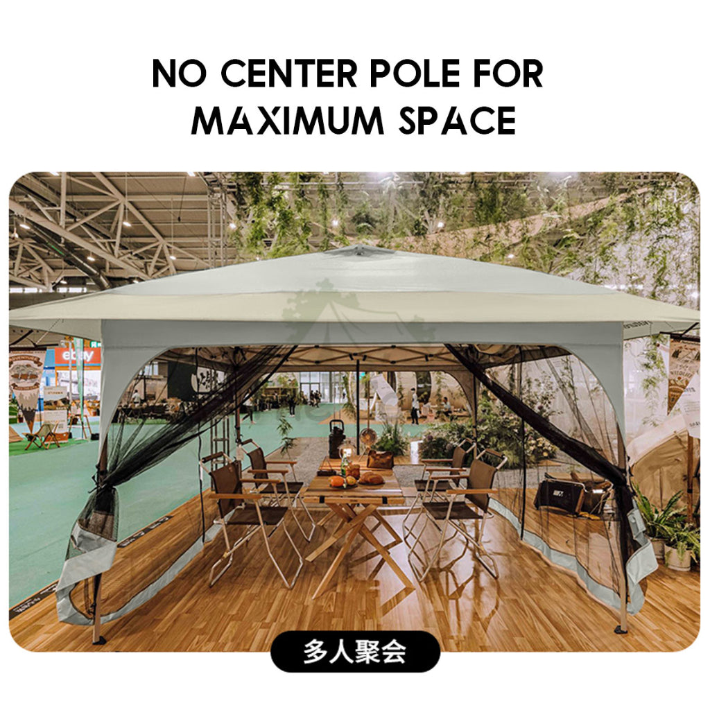 Naturehike Quick Opening Canopy with Mesh Outdoor Camping Event Automatic Awning Shelter Dome Tent Sunshade CNK2300ZP015