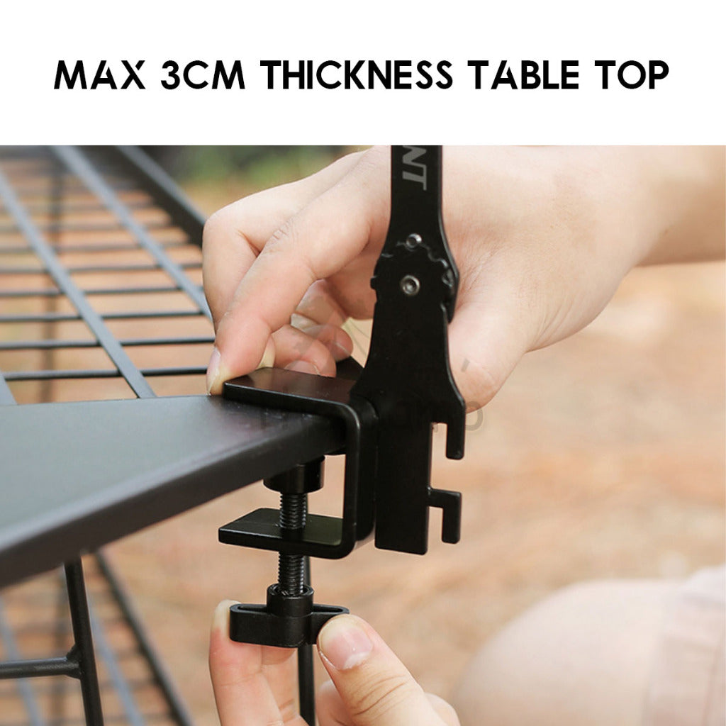 Adjustable Lamp Holder Foldable Folding Latern Pole Hanger Rod Lantern LED Stand Outdoor Camping Table Hanging Light