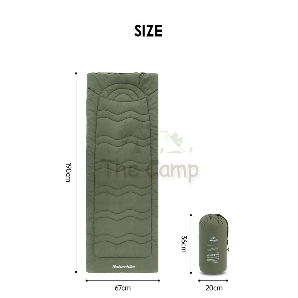 Naturehike Camping Cot Mattress Cotton Sleeping Mat Outdoor Military Bed Mattress Tent Flysheet Peg Table CNK2300DZ022