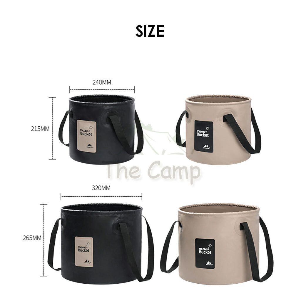 Shinetrip 10L 20L Foldable Water Round Bucket Outdoor Camping Folding Picnic Washbasin Portable Water Storage Container