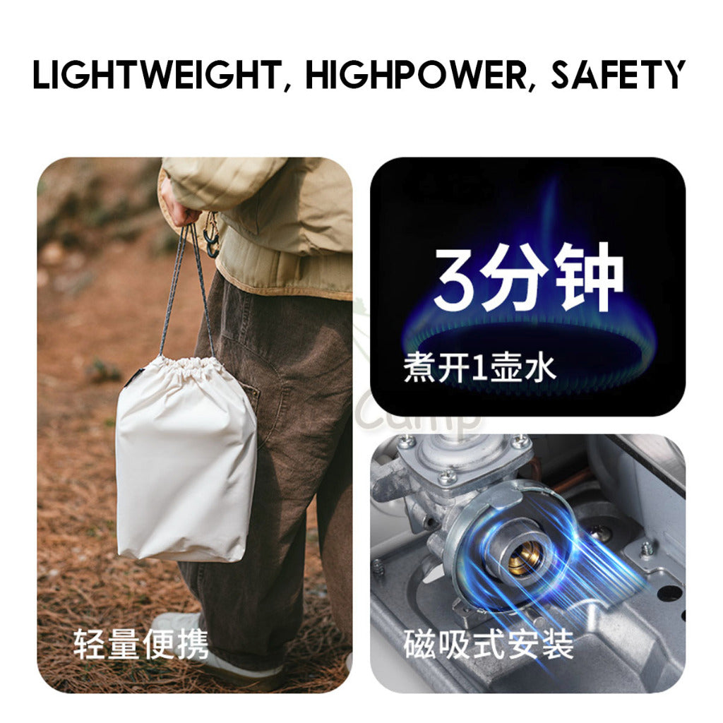 Naturehike Mini Cassette Gas Stove 2.2KW Portable Cartridge Burner Furnace Outdoor Camping Picnic Bag CNK2350CF016