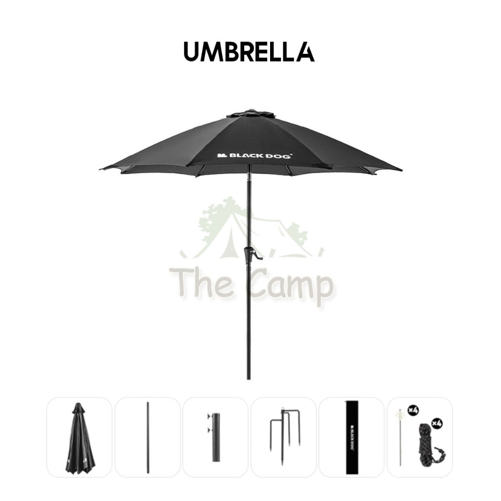 Blackdog Outdoor Umbrella Screen Tarp Light Water Base Stand Parasol Camping Fishing Picnic Sunscreen Tent CBD2300WS010