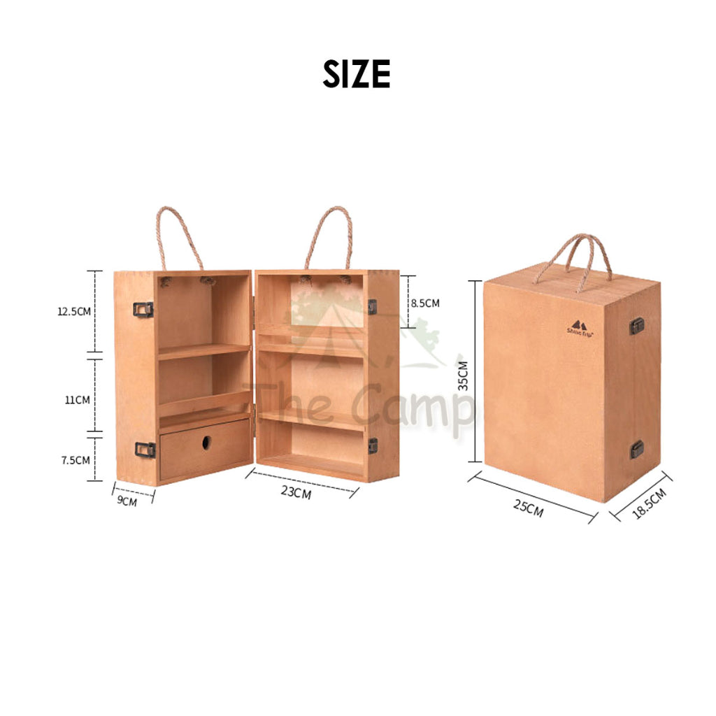 Shinetrip Outdoor Seasoning Cabinet Portable Picnic Spice Rack Ingredient Box Camping BBQ Equipment Cooking