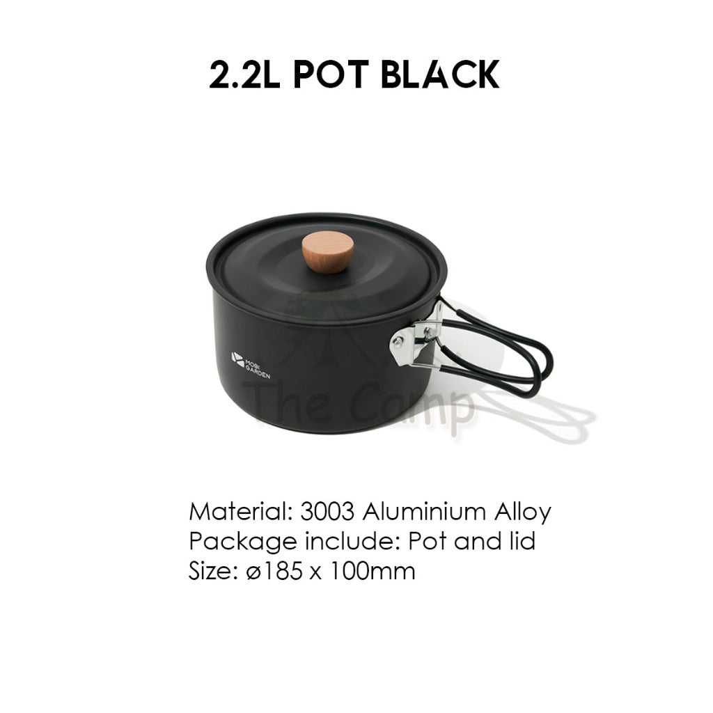 Mobi Garden Cookware Pot & Pan Portable Foldable Outdoor Camping Picnic Frying Pan Tent Flysheet Pole Table Naturehike
