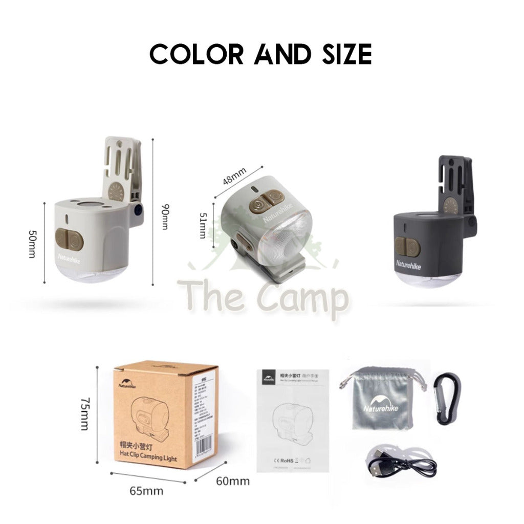 Naturehike Multipurpose Mini Hat Clip Light Outdoor Camping Lamp Flashlight Headlight Lantern Magnet CNK2300DQ01