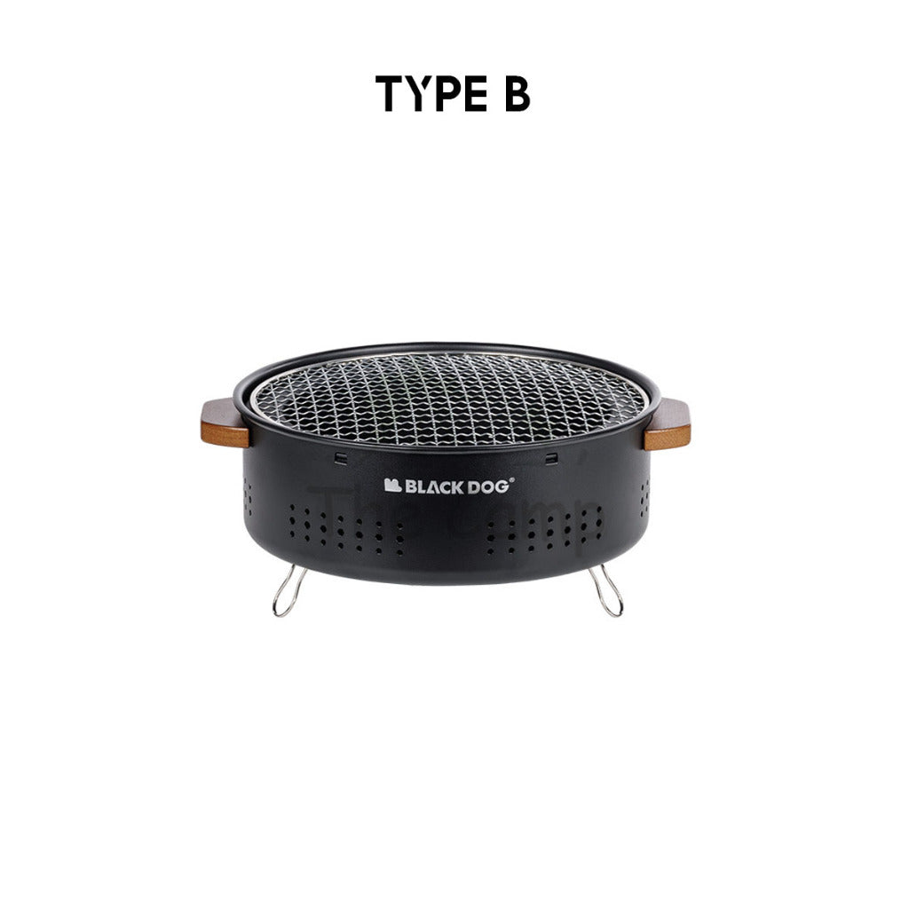 Blackdog Round Charcoal BBQ Grill Fire Pit Stove Outdoor Camping Folding Foldable Barbecue Firepit CBD2450CF010