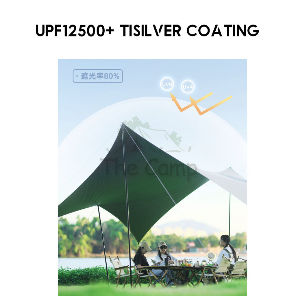 Vidalido Twilight Butterfly Tarp Waterproof UPF12500+ TI Silver Coating Limited Edition Outdoor Camping