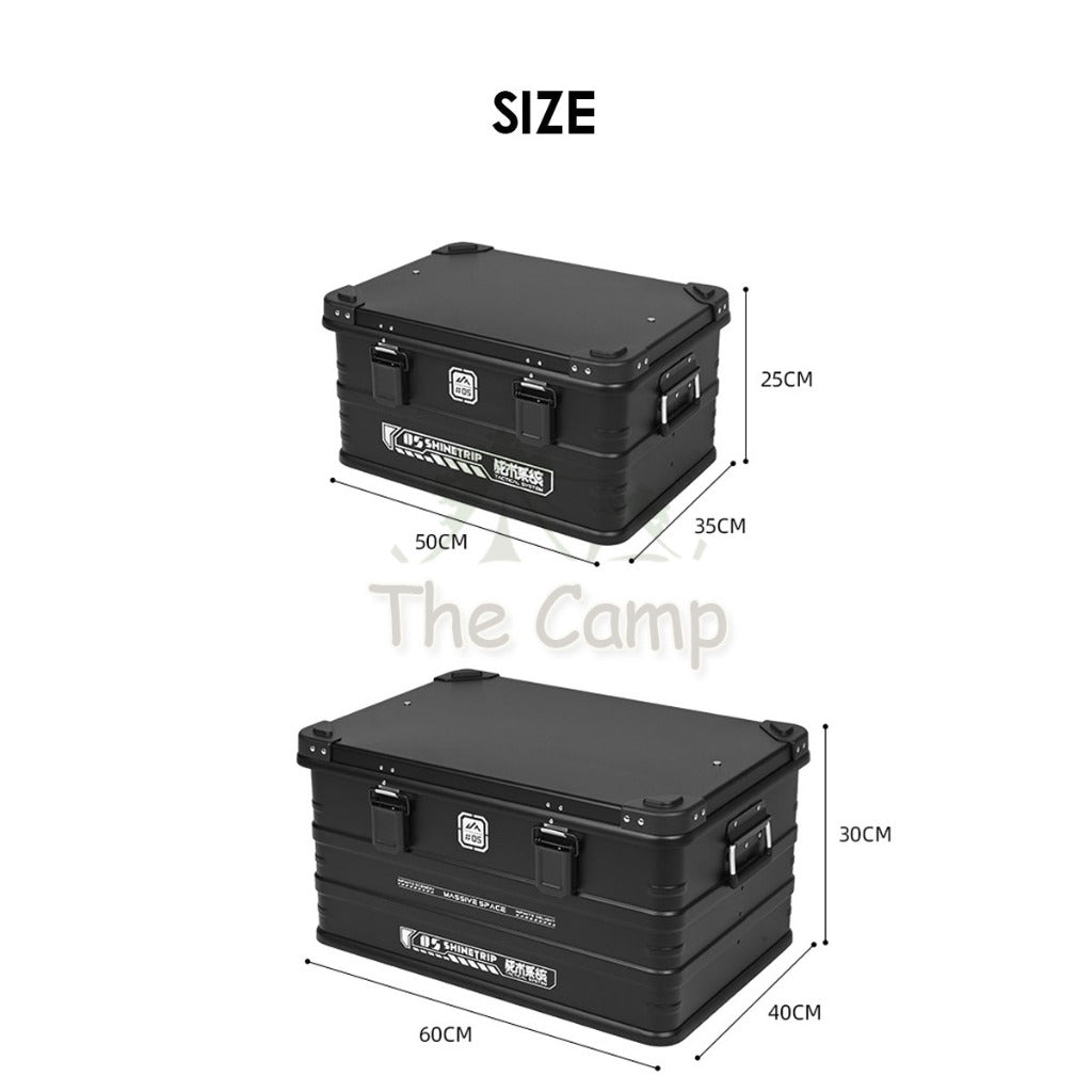 Shinetrip Aluminium Box Set Expandable IGT Storage Box 44L 72L Tactical Case Stool Table Outdoor Camping