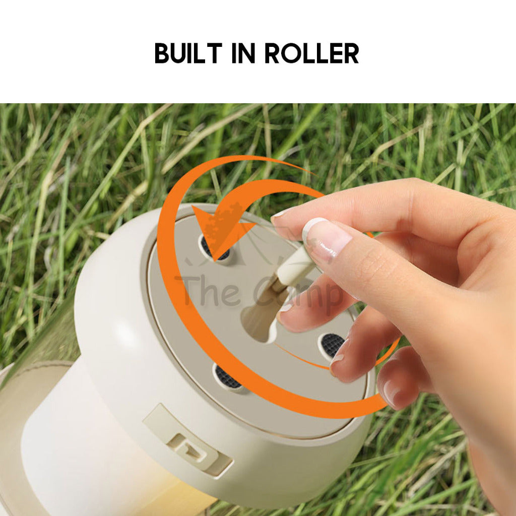 Atmosphere Lamp Built In Roller Fairy Light Fast Pull Bulb Ball String 10m Outdoor Camping Decoration Xmas