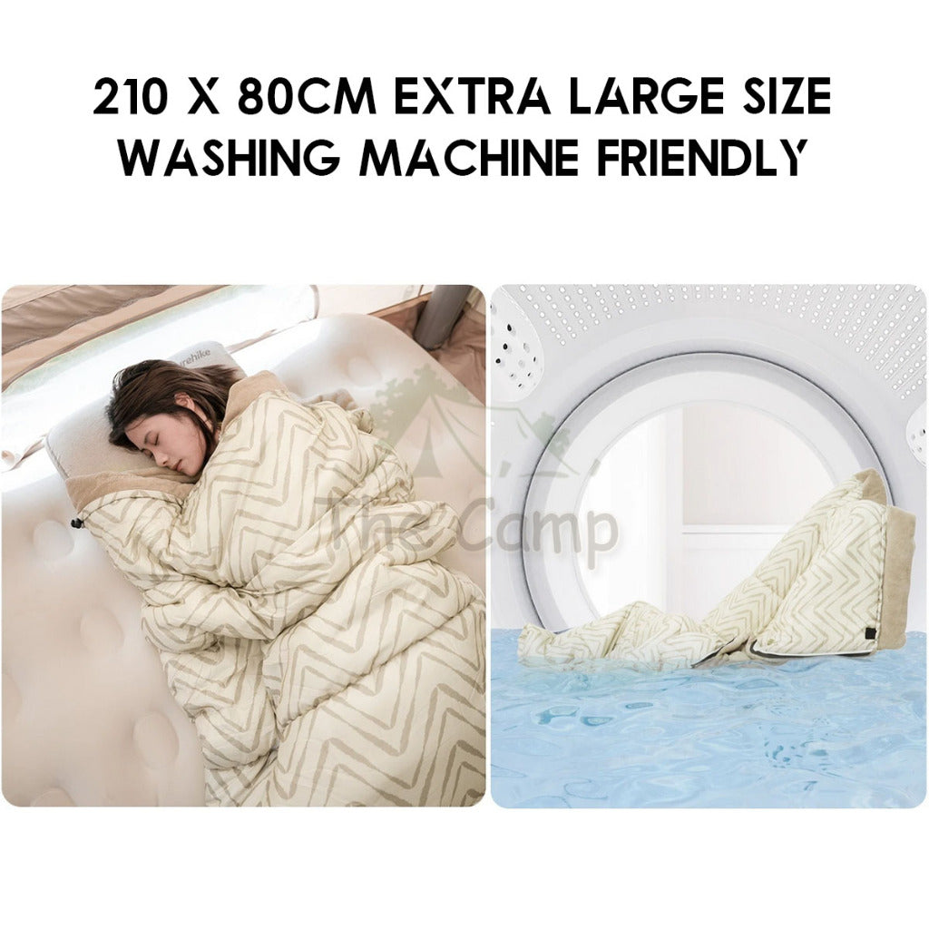 Naturehike DP100 Sleeping Bag Outdoor Camping Cotton Anti Bacteria Mites Ultralight Travel Portable CNK2300SD012
