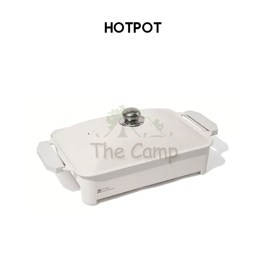 Mobi Garden Multipurpose Stove Gas Cassette Hotpot Camping BBQ Grill Pan Hot Pot Set Cooking Cookware NX23687005