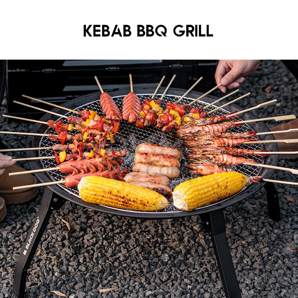 Blackdog Round BBQ Fire Pit Outdoor Camping Folding Foldable Grill Barbecue Fire Pond Firepit Charcoal CBD230CF013