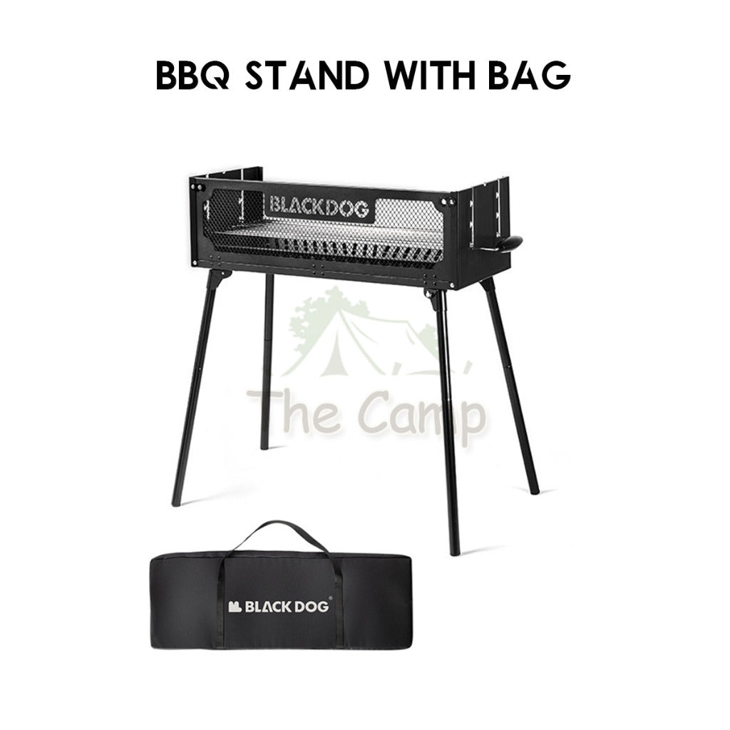 Blackdog Portable Camping BBQ Grill Rack Stand Outdoor Folding Charcoal Stove Firepower Adjustable Iron Oven BD-SKL003