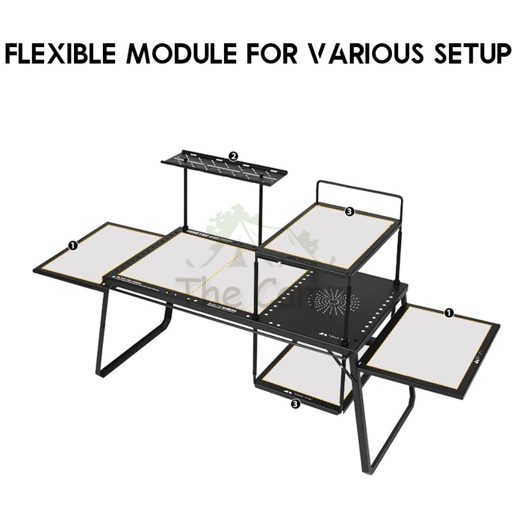 Shinetrip IGT Combination Table Module Outdoor Camping Plate Dish Rack Soto Stove Lamp Pole Spider Star Panel Tea Tray