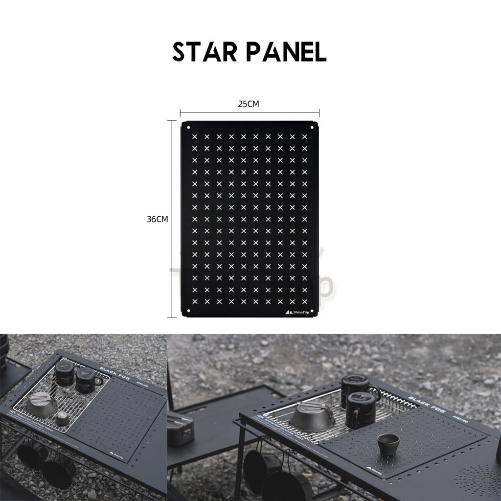 Shinetrip IGT Combination Table Module Outdoor Camping Plate Dish Rack Soto Stove Lamp Pole Spider Star Panel Tea Tray