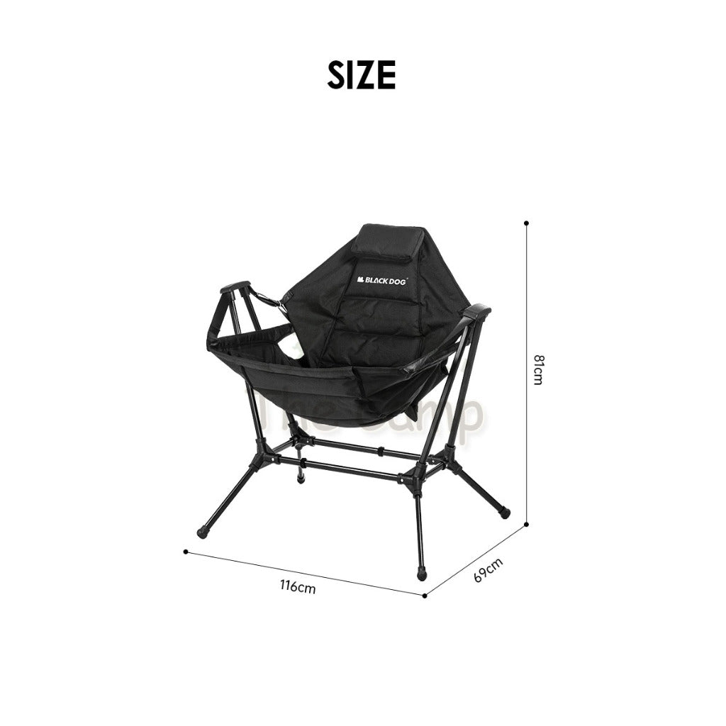 Blackdog Foldable Rocking Chair Portable Adjustable Camping Folding Sling Chair Table Tent Nail Peg Bag CBD2450JJ021