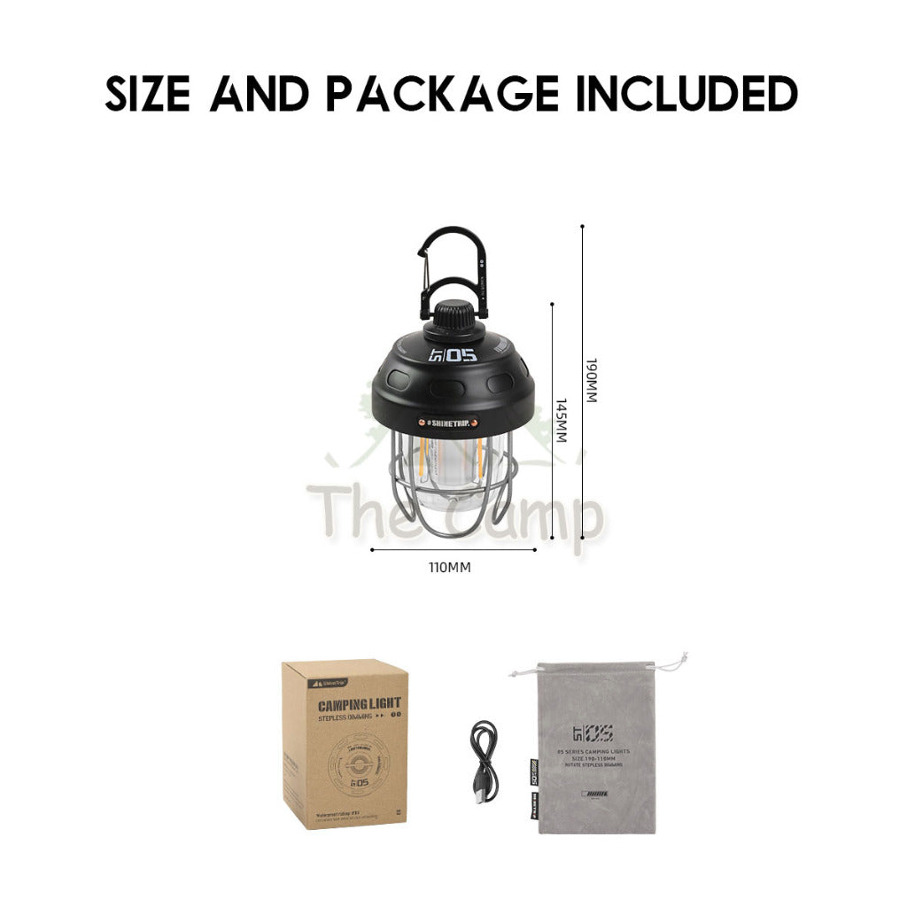 Shinetrip Pine Cone Nut Light Outdoor Camping LED IPX3 Tent Lamp Dimmable Adjustable Atmosphere Latern