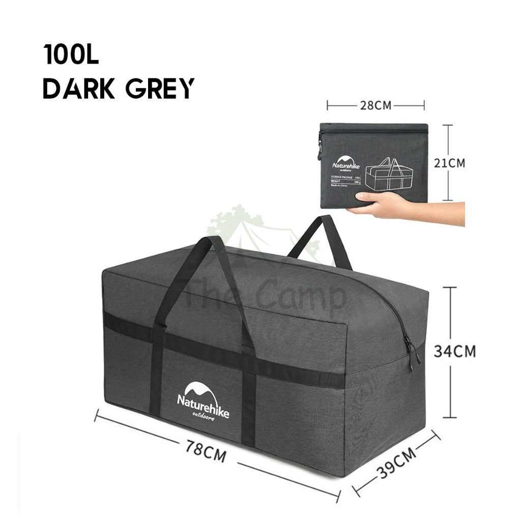 Naturehike Camping Foldable Storage Bag 45L 100L Litre  Lightweight Duffle Travel Luggage Light Hiking Family NH17S021