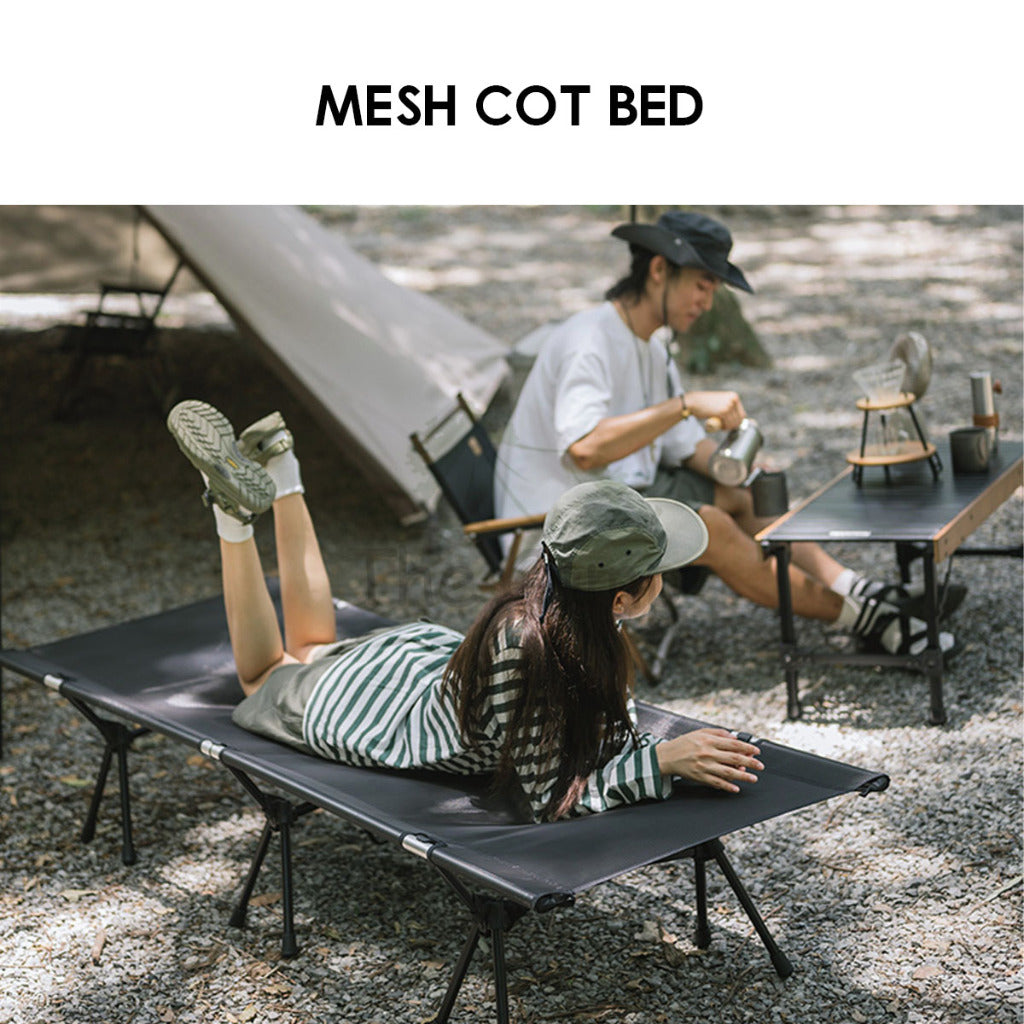 Naturehike XJC Mesh Cot Bed Adjustable Height Camping Foldable Sleeping Mat Outdoor Bed Mattress Tent Flysheet NH22JU028
