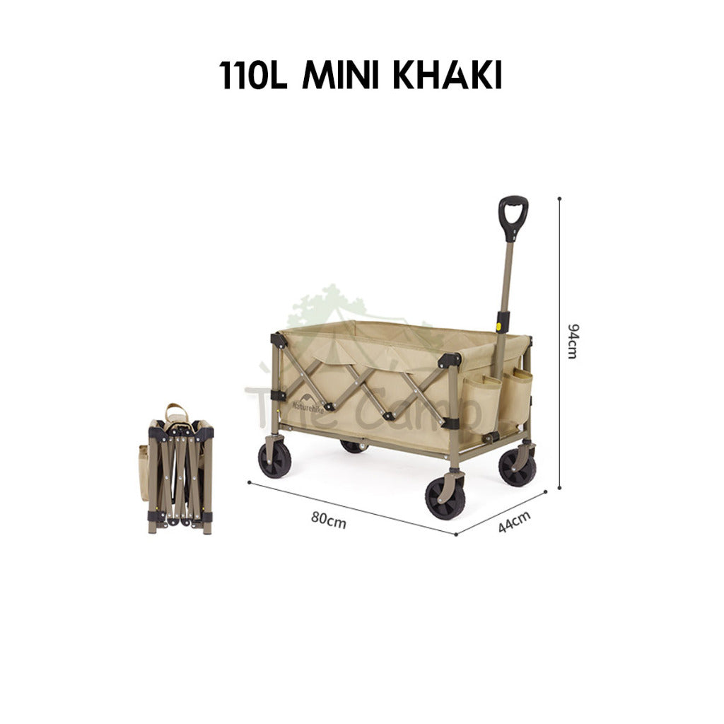 Naturehike QingYing Compact Wagon Trolley Cart with Brake 250L 110L Foldable Detachable Wheel CNK2350JJ012