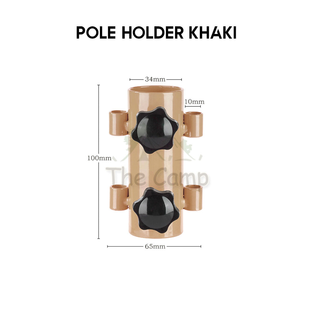 Pole Holder Awning Tarp Flysheet Peg 30cm 40cm 20cm 35cm Rod Outdoor Camping Pemegang Tiang Support Stand
