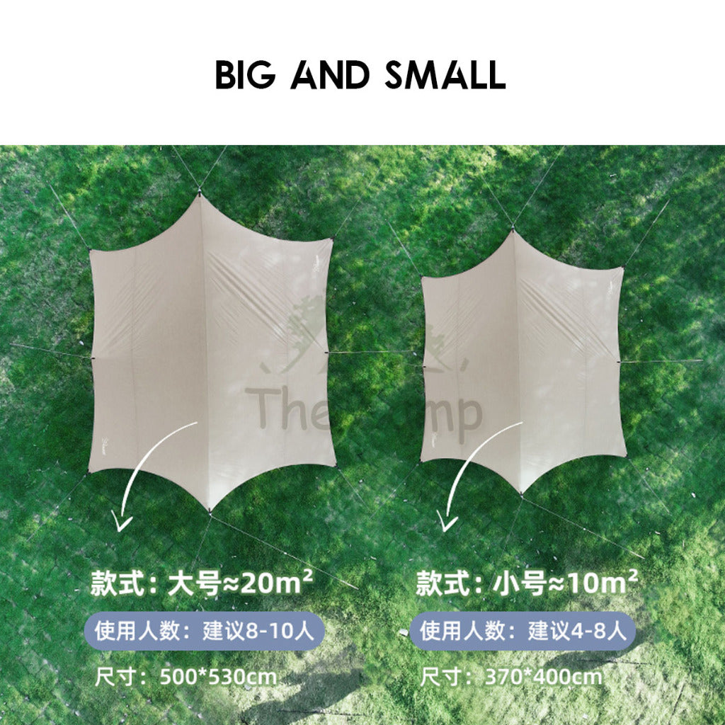 Vidalido Twilight Butterfly Tarp Waterproof UPF12500+ TI Silver Coating Limited Edition Outdoor Camping