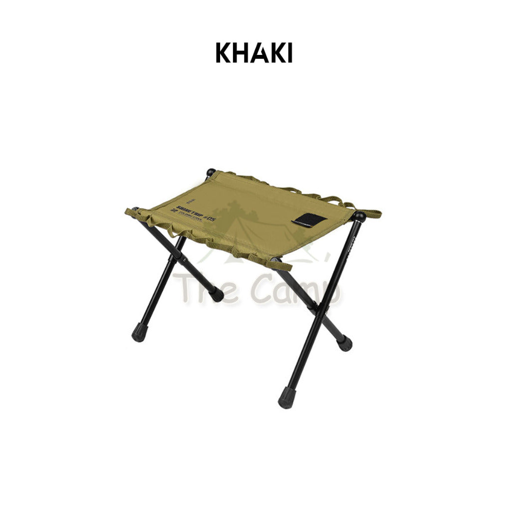 Shinetrip Foldable Tactical Stool Heavy Duty Table Hanging Ring Loop Black Velcro Aluminium Table