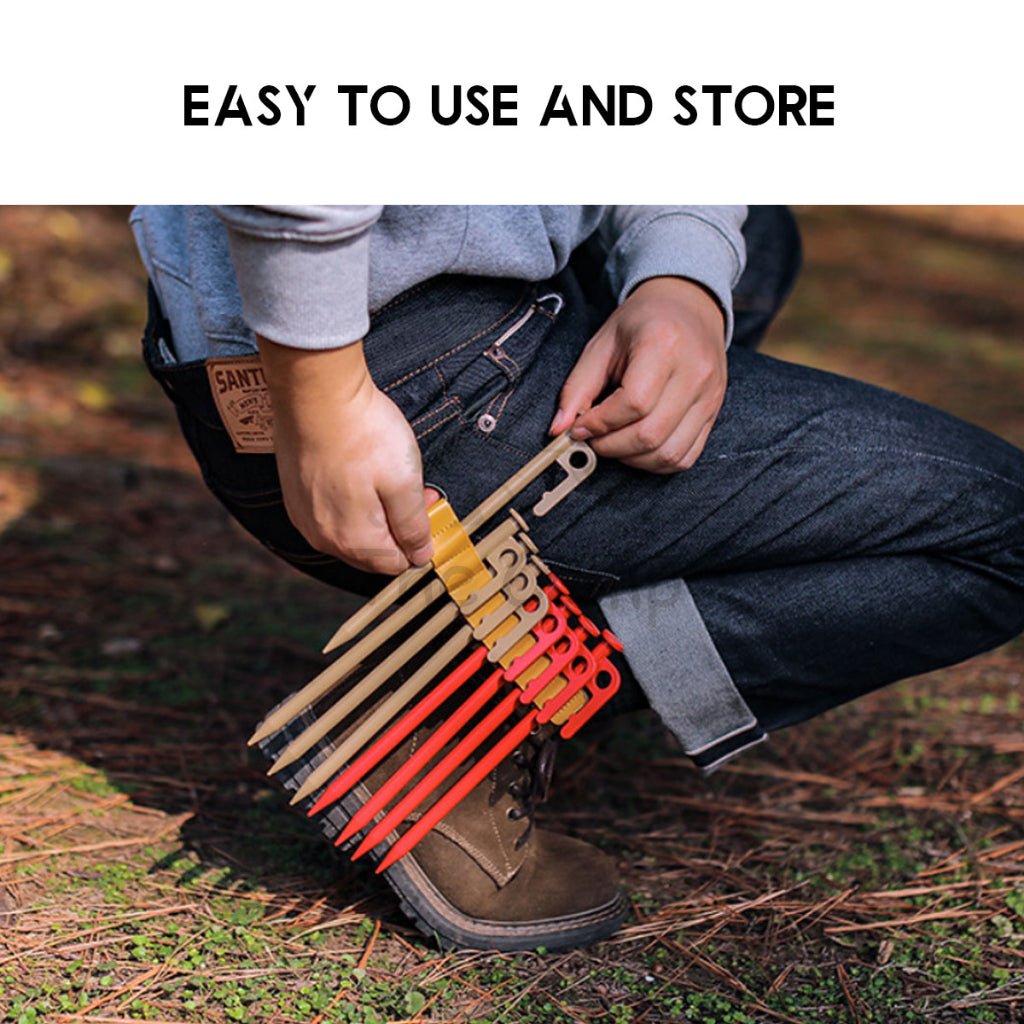 Camping Tent Nail Peg Holder Sleeve PU Leather 20cm 30cm 40cm Sleeve Organizer