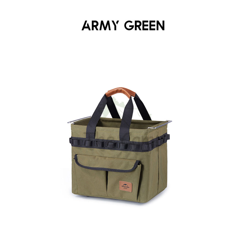 Naturehike Oxford Cloth Storage Bag 20L Basket Steel Frame Camping Outdoor Tarp Nail Peg Table Chair Rope Tent NH22SNX02