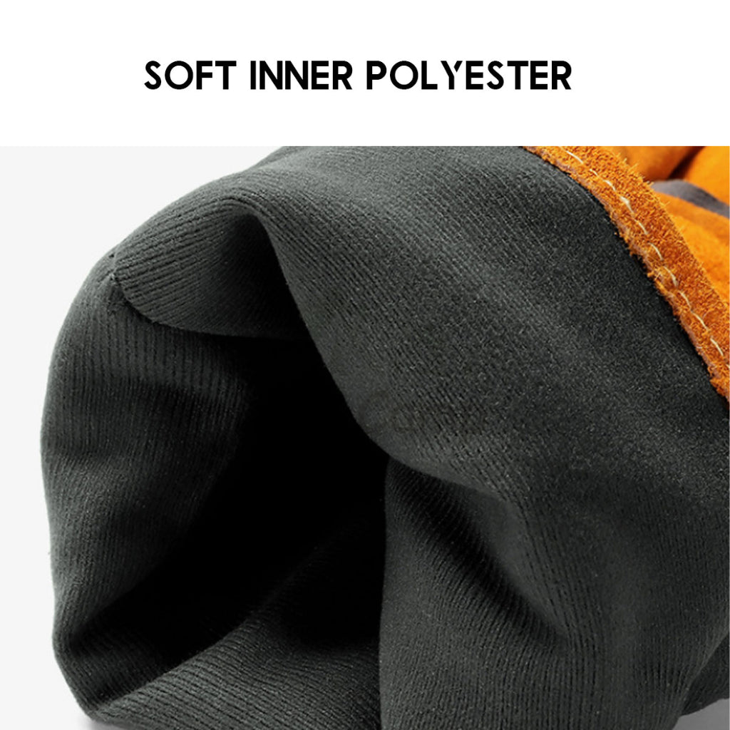 Leather Fire Resistant Glove Flame Retardant Heat Insulation Fireproof Camping BBQ Anti Scald Tent Flysheet Pole Nail